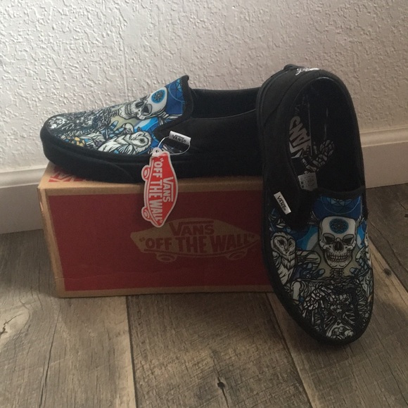vans shoes skeleton